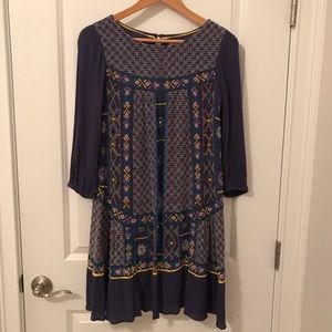 Anthropologie embroidered dress